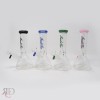 WATER PIPE INDIGO WITH PINCH COLOR MOUTHPIECE AND VERTICALLY STILTED DOWN STEM WP1570 1CT